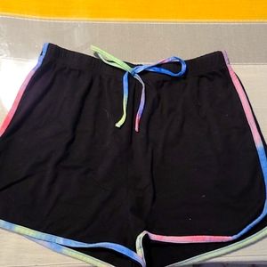 Black Pajama Shorts
